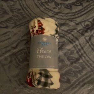 Christmas plaid design Fleece throw